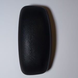 Salvatore Farragamo Sunglass Eyeglass Case Hard Side Hinged Clamshell Black